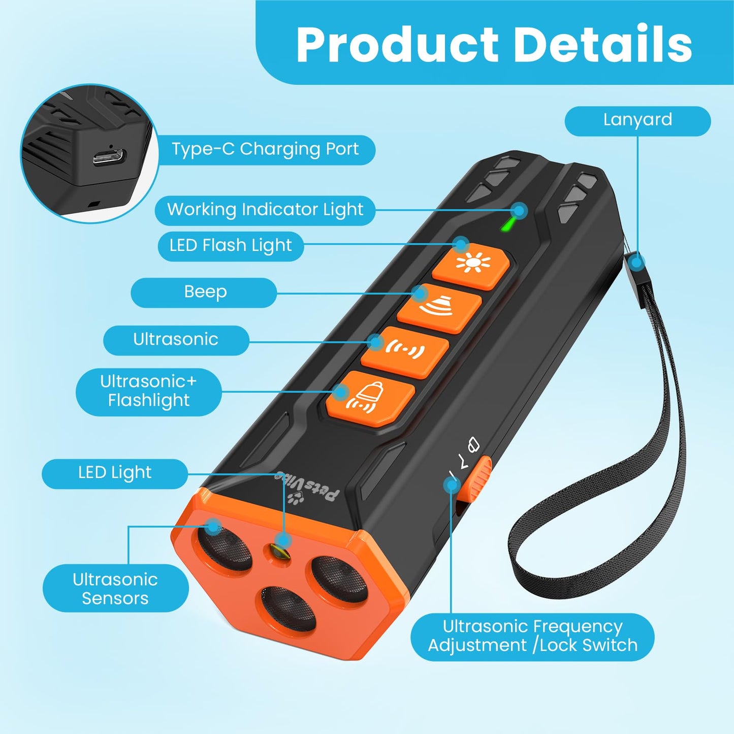 PetsVibe Dog Training, Deterrent and Anti Barking Device