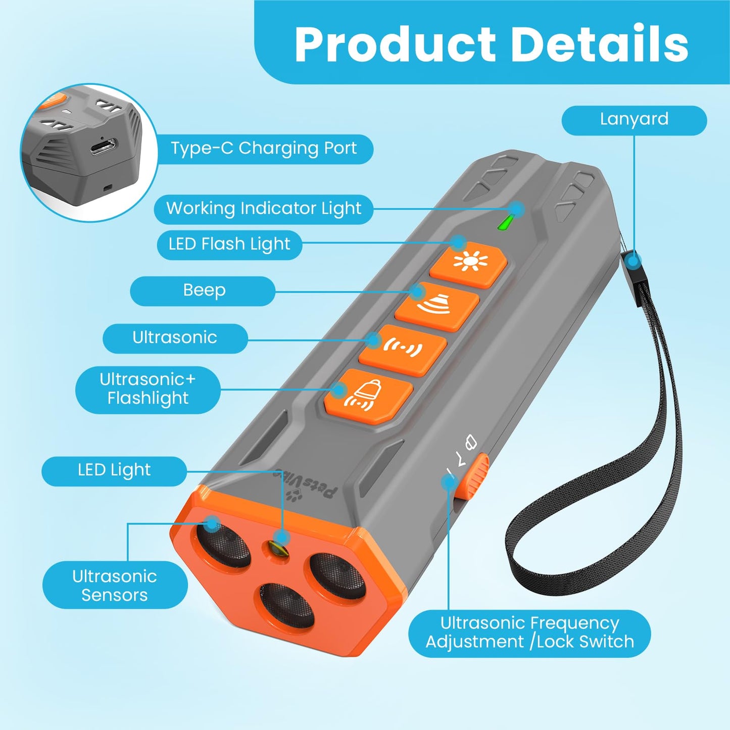 PetsVibe Dog Training, Deterrent and Anti Barking Device