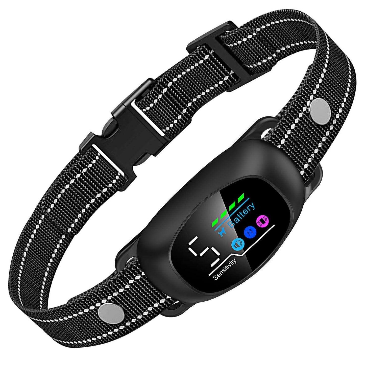 PetsVibe 2-in-1 Anti Bark Collar – Fully Automatic + Optional Manual Remote Control, No Shock, Dual Vibration, 7 Modes, Humane Dog Training, Waterproof, Rechargeable, Cuttable Strap